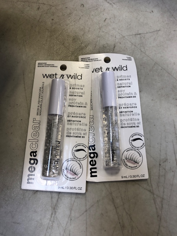 Photo 2 of 2pack Wet n Wild Mega Clear Brow & Lash Mascara