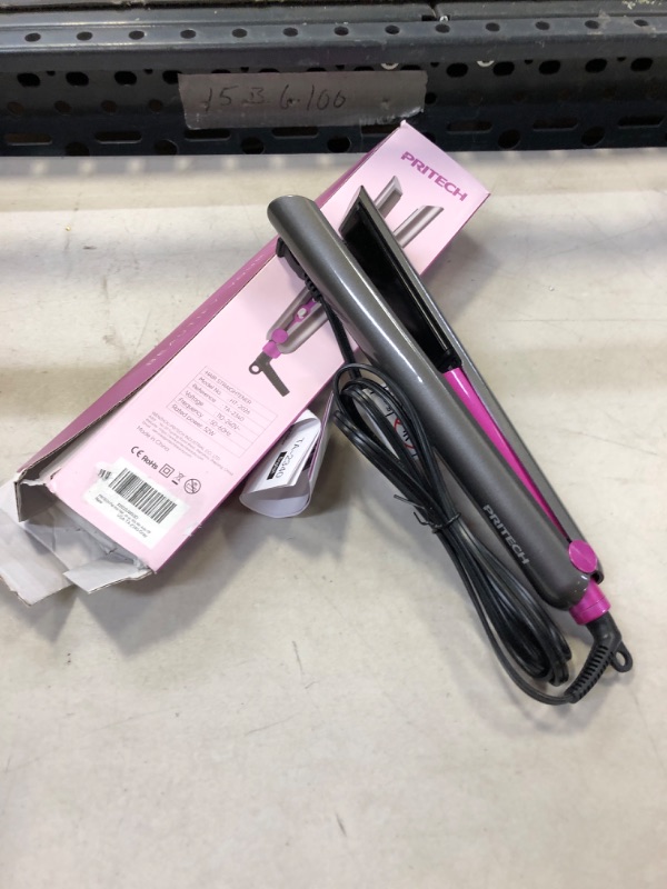 Photo 2 of Hair Straightener and Curling Iron 2 in 1 Flat Iron Hair Straightener Ceramic Extra-Long Plates Straightener and Curler Auto Shut Off Hair Flat Iron Curling Iron,5 Temp. Setting(300?-450?) by PRITECH Gray Flat Iron