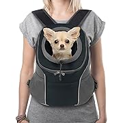 Photo 1 of  Dog Carrier Backpack Pet Dog Carrier Front Pack Breathable Head Out Reflective Safe Warm Doggie Carrier Backpack for Small Dogs Cats Rabbits