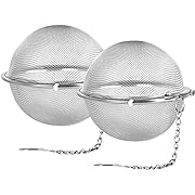 Photo 1 of  2pcs Stainless Steel Mesh Tea Ball 3.5 inches Tea Strainers Tea Infuser Strainer Filters for TeaFu Store 2pcs Stainless Steel Mesh Tea Ball 3.5 inches Tea Strainers Tea Infuser Strainer Filters for Tea