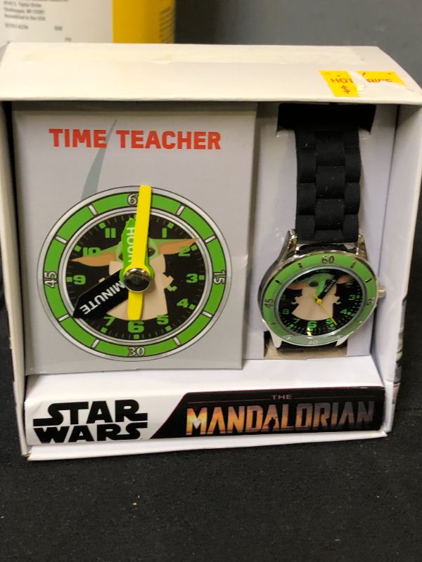 Photo 2 of  Star Wars The Mandalorian Baby Yoda Time Teacher Watch