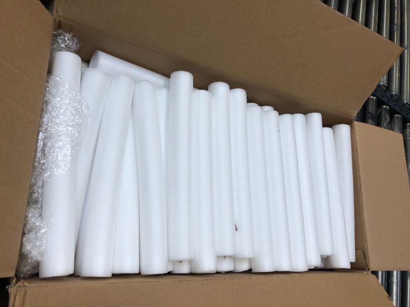 Photo 1 of Liliful 72 Pcs White Glow LED Cheer Foam Sticks Light up Glow Sticks Wedding Wand for Birthday Wedding Bridal Shower Raves Carnival Concert Glow in the Dark Party Favors Supplies
