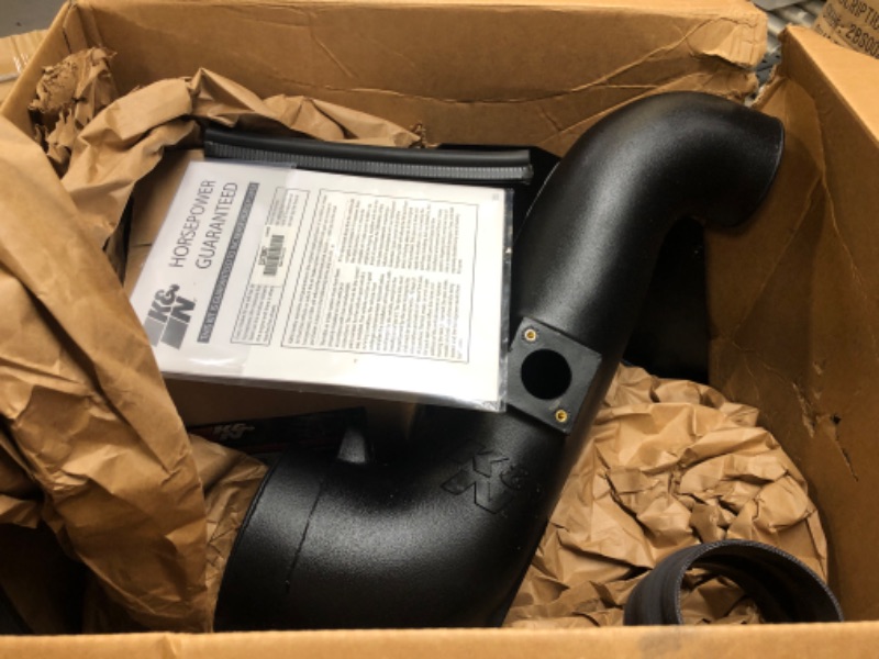 Photo 2 of K&N Cold Air Intake Kit: Increase Acceleration & Towing Power, Guaranteed to Increase Horsepower up to 22HP: Compatible 6.6L, V8, 2005-2007 Chevy/GMC Heavy Duty (Silverado, Sierra, 2500, 3500),57-3057