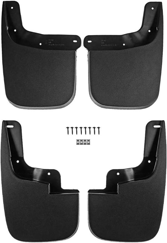 Photo 1 of A-Premium Set of 4PCS Mud Flaps Splash Guards Mudguards Mudflaps Compatible with Chevy Colorado & GMC Canyon, 15-22, Pickup, (Without Fender Flares & Pedal), Front & Rear (Driver & Passenger Sides)
