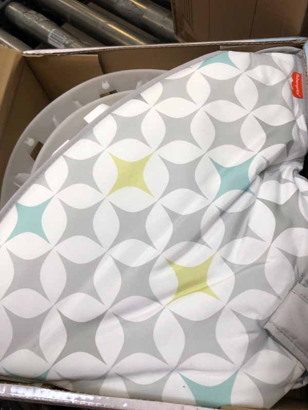 Photo 1 of Fisher-Price Portable Baby Chair with BPA-Free Teether and Clacker Baby Toy, Sit-Me-Up Floor Seat, Starlight Bursts