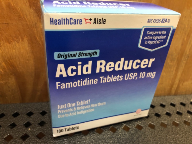 Photo 2 of HealthCareAisle Famotidine 10 mg – 180 Tablets – Original Strength Acid Reducer – Prevents and Relieves Heartburn Due to Acid Indigestion Original Strength 180 Count (Pack of 1)----exp date 12/223