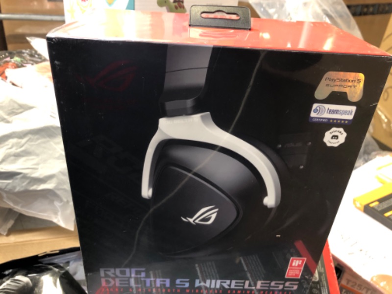 Photo 2 of ASUS ROG Delta S Wireless Gaming Headset - Black & ROG 