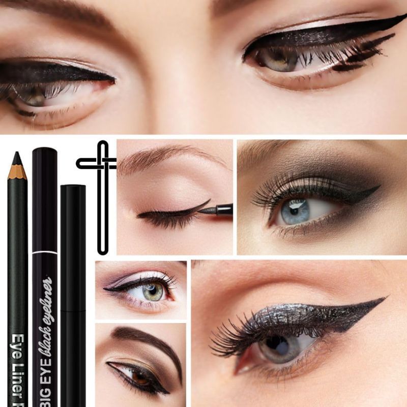 Photo 1 of 15 Pack ---- ETEDES 3 Different Precision Eyeliners,Waterproof,Smudge Proof Eyeliner ;Black
