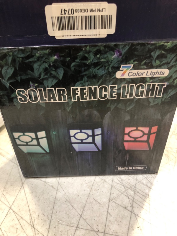 Photo 2 of 7 Color Lights - solar fence lights 
