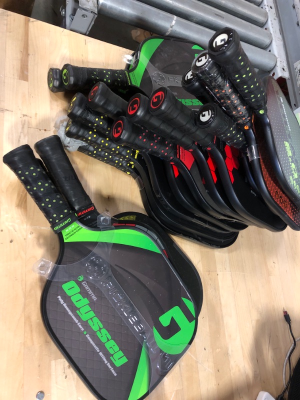 Photo 3 of 15pcs Bag Lot of Gamma Quest Pickleball Paddles  