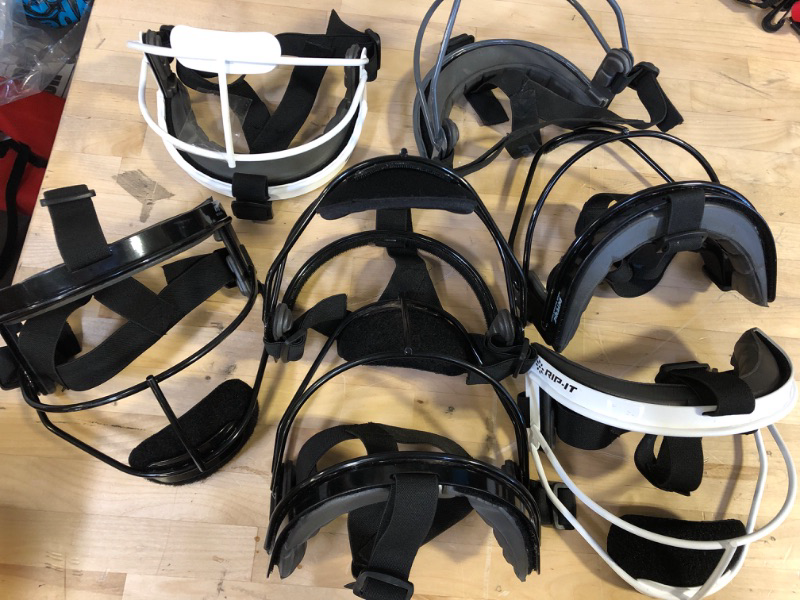 Photo 1 of 7pcs RIP-IT  Defense Softball Face Mask Youth  Size 