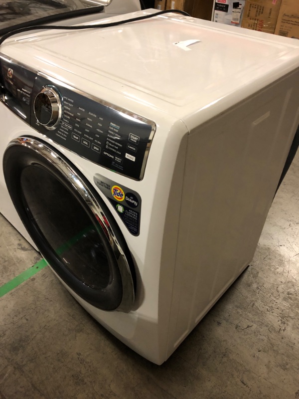Photo 5 of Electrolux SmartBoost 4.5-cu ft High Efficiency Stackable Steam Cycle Front-Load Washer (White) ENERGY STAR