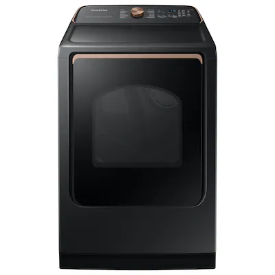 Photo 1 of Samsung 7.4-cu ft Steam Cycle Smart Electric Dryer (Brushed Black) ENERGY STAR
