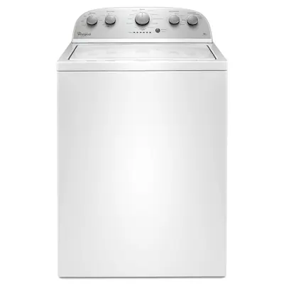 Photo 1 of Whirlpool 3.5-cu ft High Efficiency Agitator Top-Load Washer (White)
