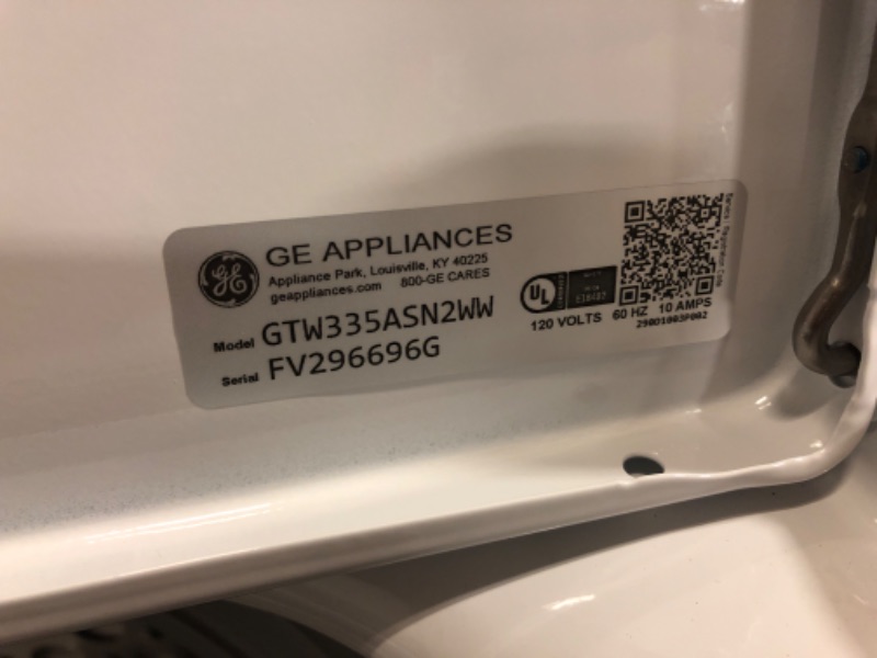 Photo 3 of GE 4.2-cu ft Agitator Top-Load Washer (White)
