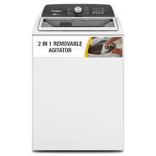 Photo 1 of Whirlpool 2 in 1 Removable Agitator 4.7-cu ft High Efficiency Impeller and Agitator Top-Load Washer (White)
