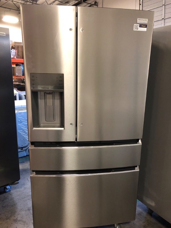 Photo 2 of 21.5 cu. ft. 4-Door French Door Refrigerator in Stainless Steel, Counter-Depth
