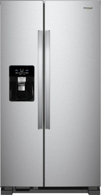 Photo 1 of Whirlpool 24.6-cu ft Side-by-Side Refrigerator with Ice Maker (Fingerprint Resistant Stainless Steel)
