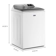 Photo 1 of Maytag Smart Capable 5.2-cu ft High Efficiency Agitator Smart Top-Load Washer (White) ENERGY STAR
