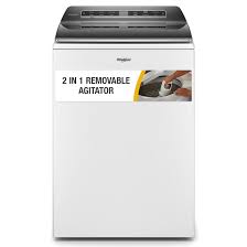 Photo 1 of Whirlpool Smart Capable w/Load and Go 5.3-cu ft High Efficiency Impeller and Agitator Smart Top-Load Washer (White) ENERGY STAR
