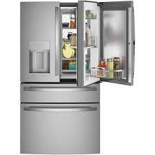 Photo 1 of GE Profile 27.9-cu ft Smart French Door Refrigerator with Ice Maker and Door within Door (Fingerprint-resistant Stainless Steel) ENERGY STAR
