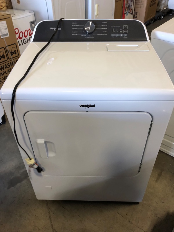 Photo 4 of Whirlpool 7.0 cu.ft. vented Top Load Gas Dryer in White
