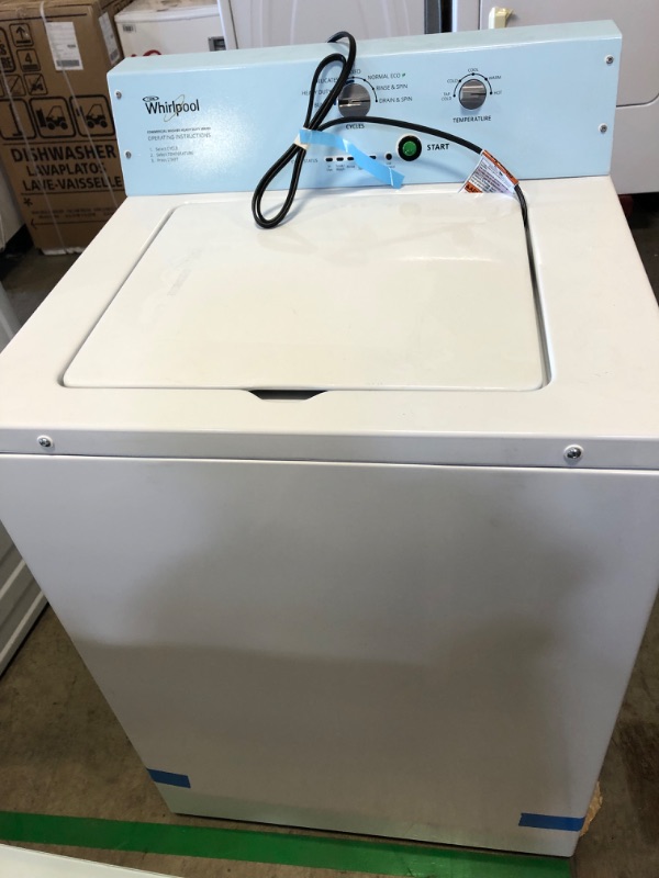 Photo 5 of 3.3 cu. ft. White Commercial Top Load Washing Machine
