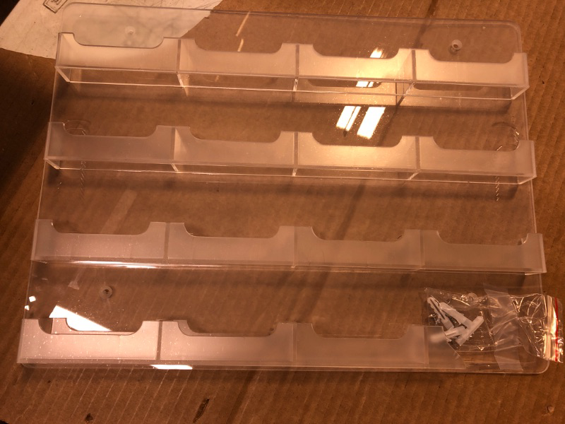 Photo 1 of Acrylic Business Card Holder Wall Mount Clear Sticker Display Rack M 
