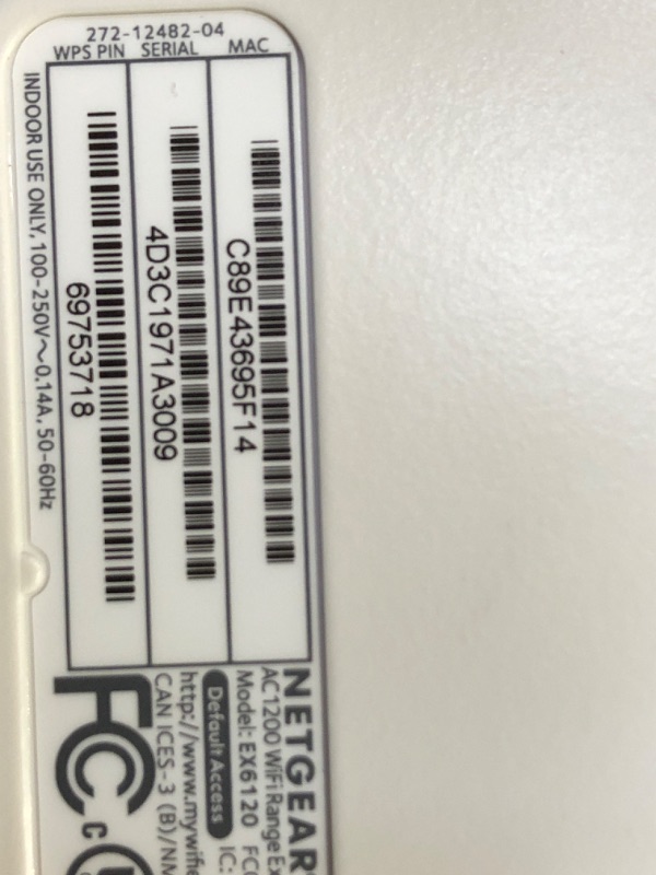 Photo 3 of NETGEAR Wi-Fi Range Extender EX6120 - Coverage Up to 1500 Sq Ft and 25 Devices with AC1200 Dual Band Wireless Signal Booster & Repeater (Up to 1200Mbps Speed), and Compact Wall Plug Design WiFi Extender AC1200