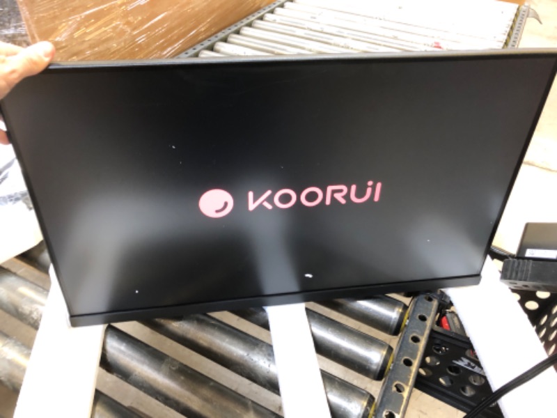 Photo 2 of KOORUI 24 Inch Computer Monitor, Build-in Speakers, FHD 1080p IPS 100Hz, 75 x 75 mm VESA Mountable, Adpitive Sync, Eye Care and Ergonomic Tilt Adjustment 24" 75Hz IPS - speakers