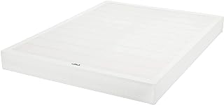 Photo 1 of Amazon Basics Smart Box Spring Bed Base, 9-Inch Mattress Foundation, Tool-Free Easy Assembly, King, White
