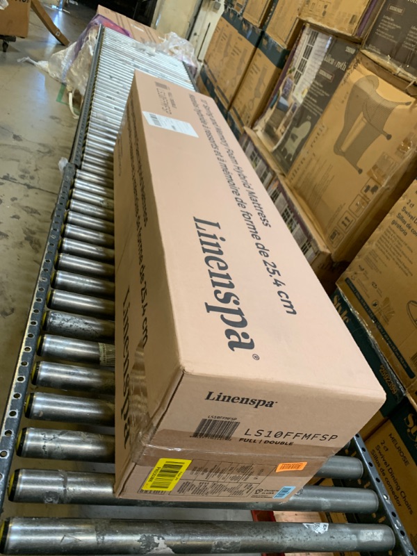 Photo 1 of LINENSPA 10 Inch Gel Memory Foam Mattress - Dual Layered - CertiPUR-US Certified - Medium Feel - 10 Year U.S. Warranty - Full Size Full White