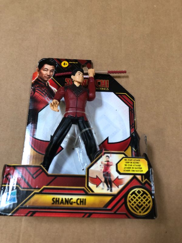 Photo 2 of Marvel Hasbro Shang-Chi and The Legend of The Ten Rings Shang-Chi 6-inch Action Figure Toy with Bo Staff Attack Feature! for Kids Ages 4 and Up