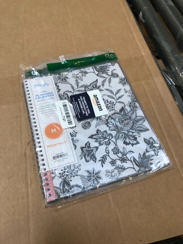 Photo 2 of Blue Sky 2023-2024 Academic Year Monthly Planner, 8" x 10", Flexible Cover, Wirebound, Analeis (130613-A24) New Edition