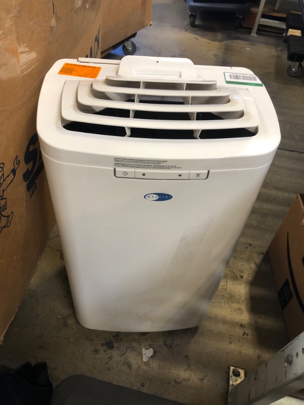 Photo 3 of 11,000 BTU Portable Air Conditioner Cools 350 Sq. Ft. with Dehumidifier and eco-friendly in White
OUT OF BOX ITEM 