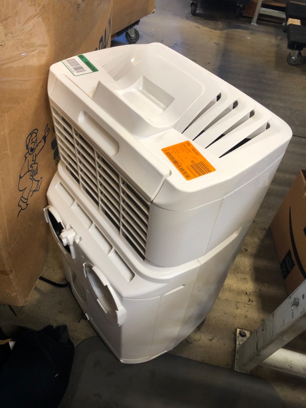 Photo 2 of 11,000 BTU Portable Air Conditioner Cools 350 Sq. Ft. with Dehumidifier and eco-friendly in White
OUT OF BOX ITEM 