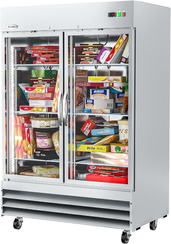 Photo 1 of KoolMore RIF-2D-GD Commercial Upright, Freezer Double Door, Stainless Steel
