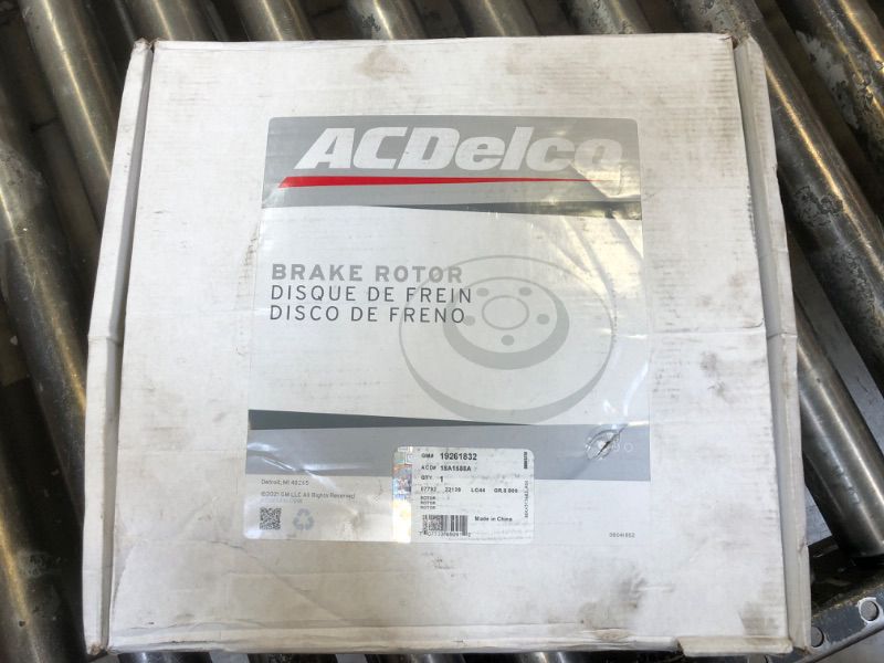 Photo 1 of AC Delco 18A1588A Brake Disc, Stock Replacement, Rear Driver Or Passenger Side