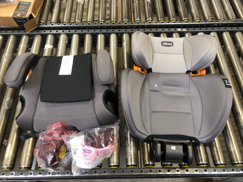 Photo 2 of Chicco KidFit ClearTex Plus 2-in-1 Belt-Positioning Booster Car Seat, Backless and High Back Booster Seat, for Children Aged 4 Years and up and 40-100 lbs. | Drift/Grey KidFit Plus with ClearTex® No Chemicals Drift/Grey