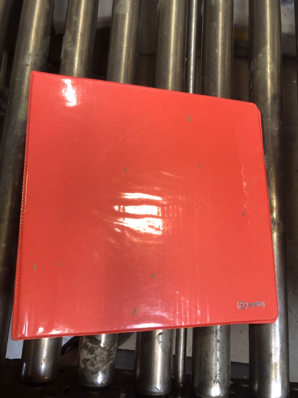 Photo 2 of 3 Inch Binder 3 Ring Binders Red, Slant D-Ring 3” Clear View Cover with 2 Inside Pockets, Heavy Duty Colored School Supplies Office and Home Binders – by Enday
