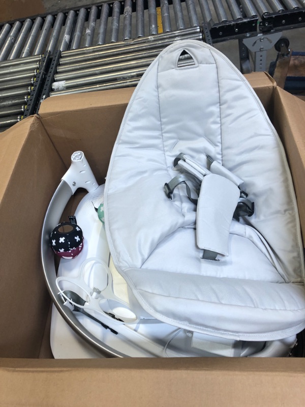 Photo 2 of 4moms MamaRoo Multi-Motion Baby Swing, Bluetooth Enabled with 5 Unique Motions, Grey
