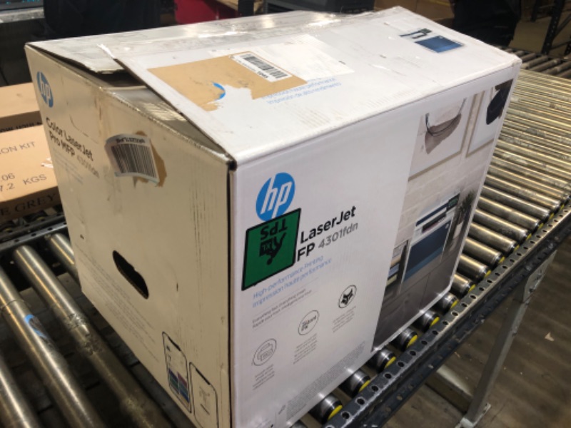 Photo 3 of HP Color LaserJet Pro MFP 4301fdn Printer, Print, scan, copy, fax, Fast speeds, Easy setup, Mobile printing, Advanced security, Best-for-small teams, 16.6 x 17.1 x 15.1 in