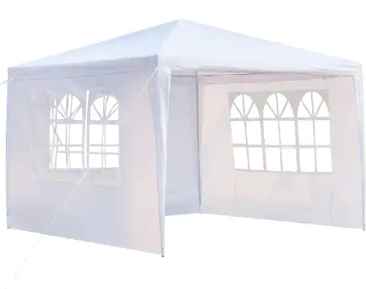 Photo 1 of 10 ft. x 10 ft. White Party Wedding Tent Canopy 3 Sidewall
