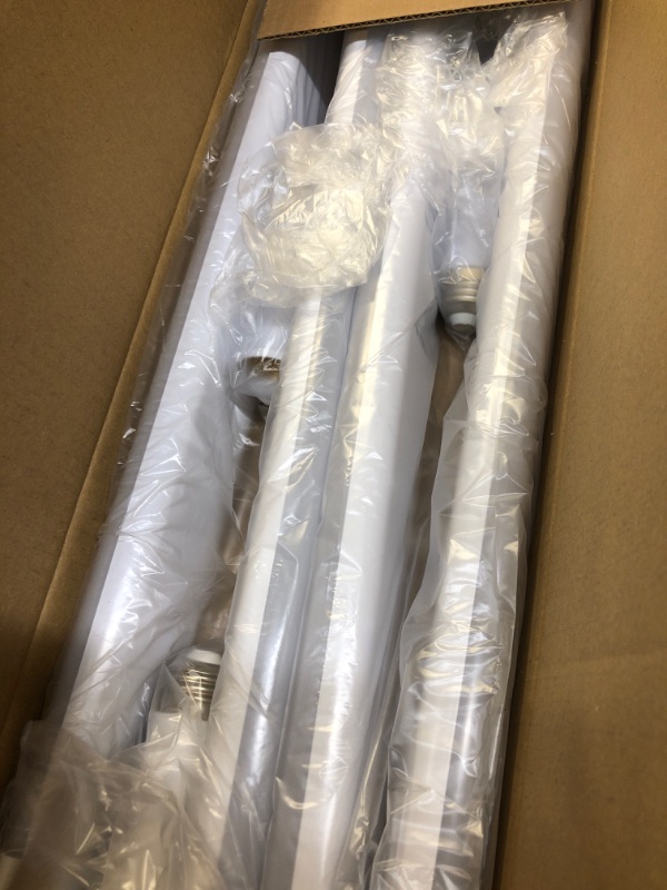 Photo 1 of 2 Pack 4FT LED Shop Light, Deformable LED Shop Light, E26 Base Easy Installstion Shop Lights Fixture, 6000LM, 50W [250W Equivalent], 5000K Daylight Shop Lights for Garages, Workshops, Basements, ETL White 50W