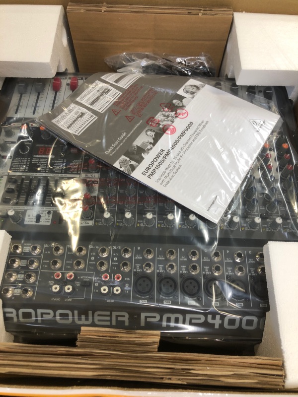 Photo 2 of Behringer Europower PMP4000 16-Channel Powered Mixer, 1600 W