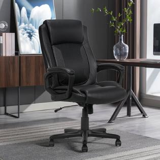 Photo 1 of Serta Mid-Back Office Chair With Mesh Accents And Memory Foam, Black
