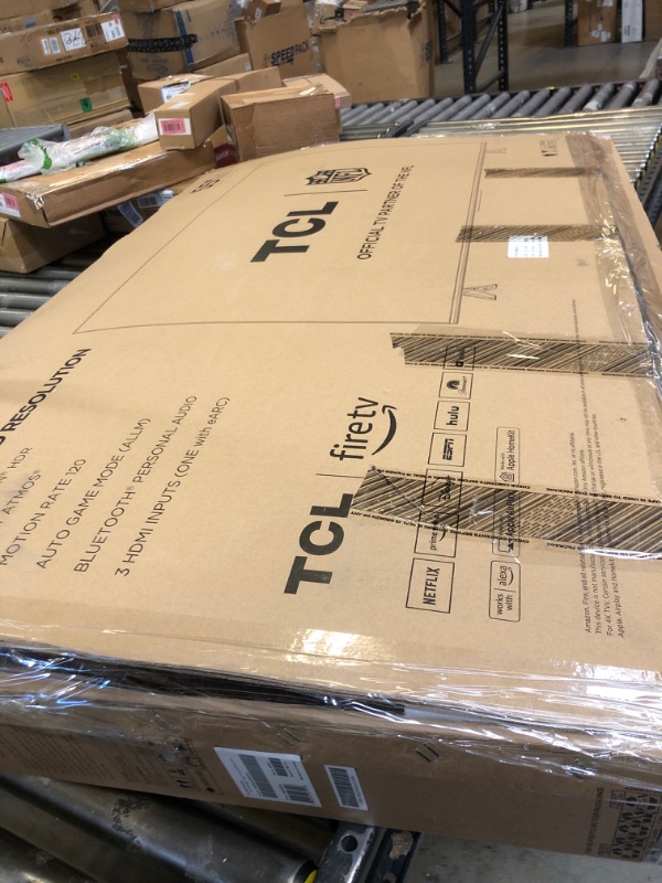 Photo 1 of TCL 55-Inch Class S4 4K LED Smart TV with Fire TV (55S450F, 2023 Model), Dolby Vision HDR, Dolby Atmos, Alexa Built-in, Apple Airplay Compatibility, Streaming UHD Television, Black 55 inches