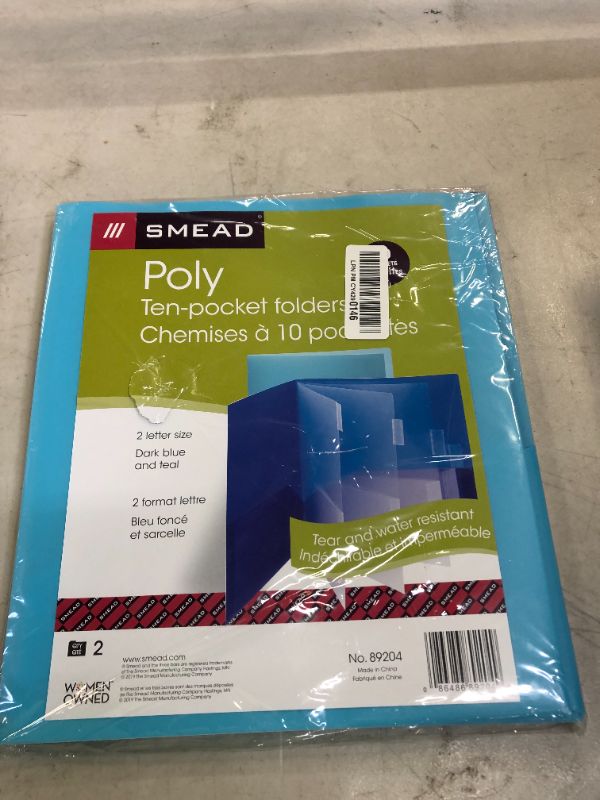 Photo 2 of Smead Campus.Org Ten-Pocket Subject Folder, 11 X 8 1/2, Assorted, 2/Pack