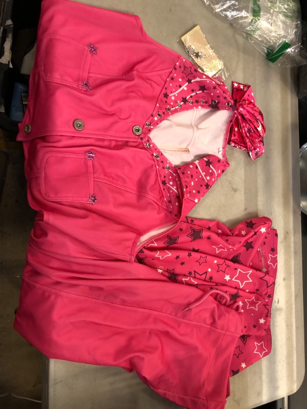 Photo 2 of BILOPER 3Pcs Pink Costume Girls Toddler Movie Doll Costume Set Halloween Cosplay 4-13Years
large