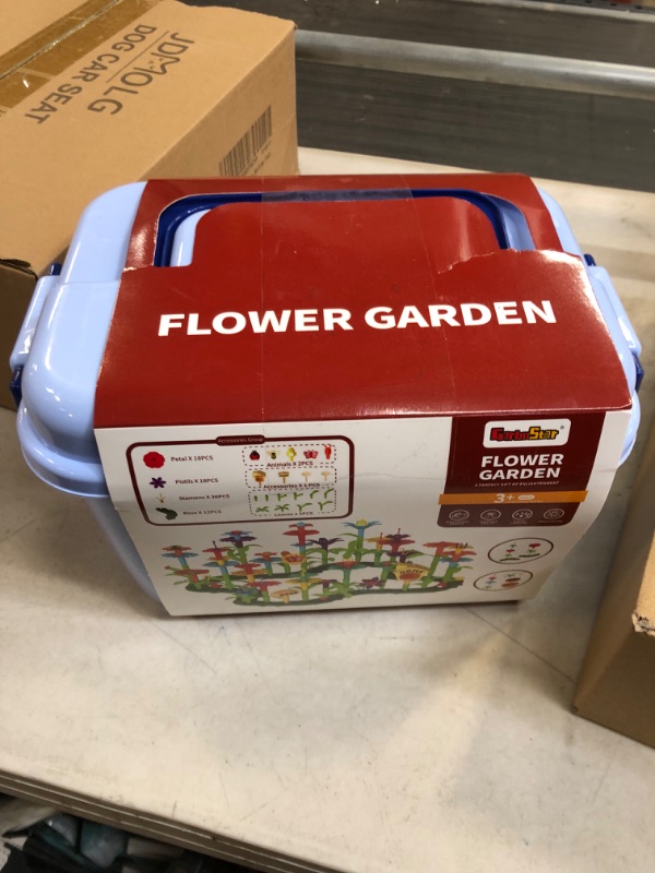 Photo 1 of Garbo Star 148PCS Flower Garden Building Toys for 2 3 4 5 6 Year Old Girls, Educational Activity Preschool Birthday Gifts for 2 3 4 5 Year Old Girls, Building Stem Toys for Kids Toddlers Ages 1-3 3-5
